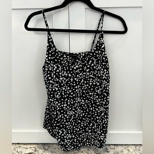Banana Republic Flowy Polka Dot Crop Top with adjustable straps size XS